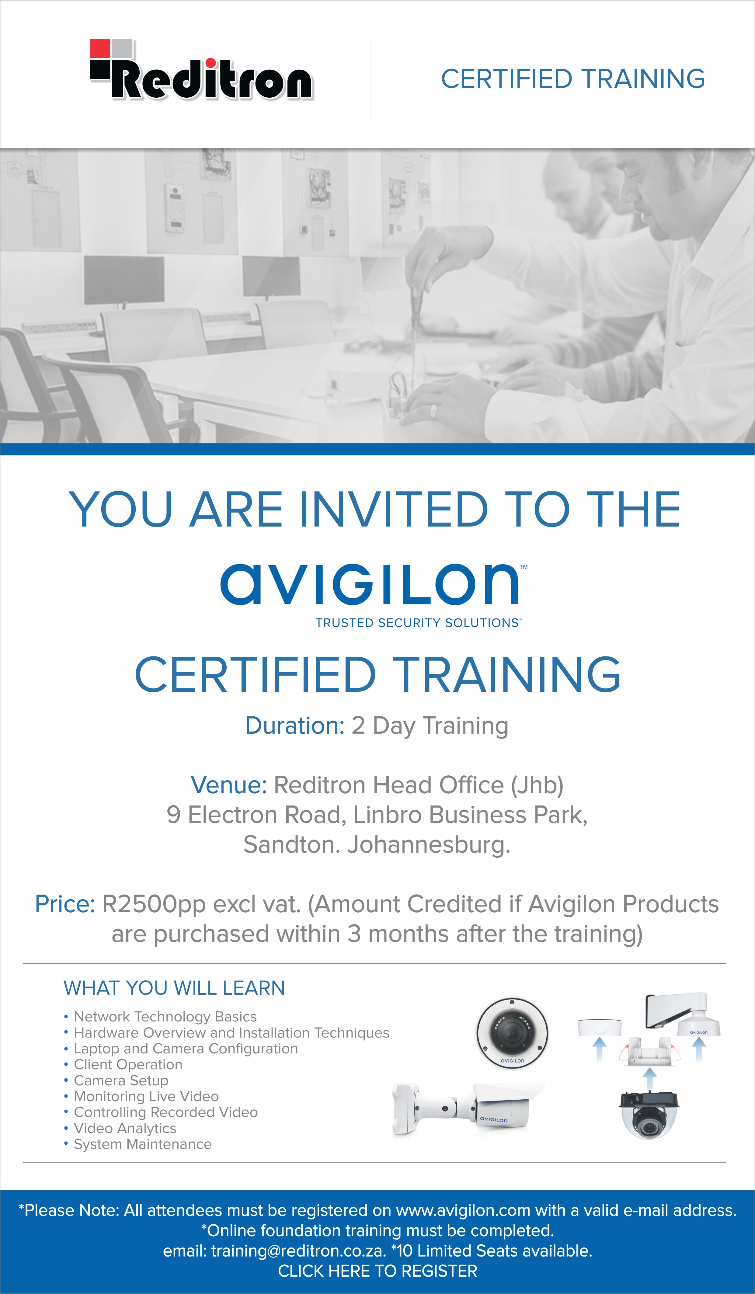 2017 Oct Avigilon Certified Training Jhb