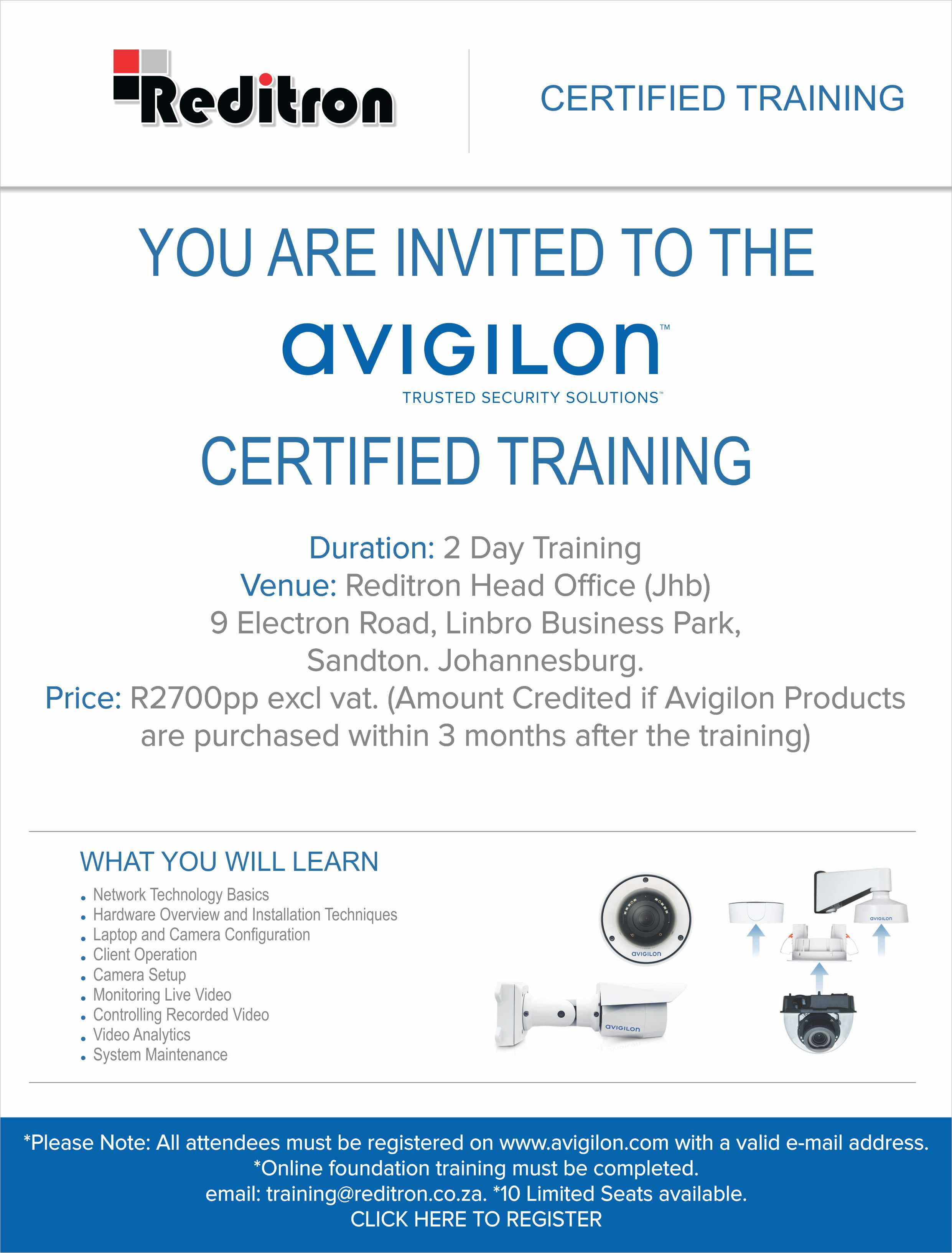 2019Jan Avigilon Certified Training Jhb