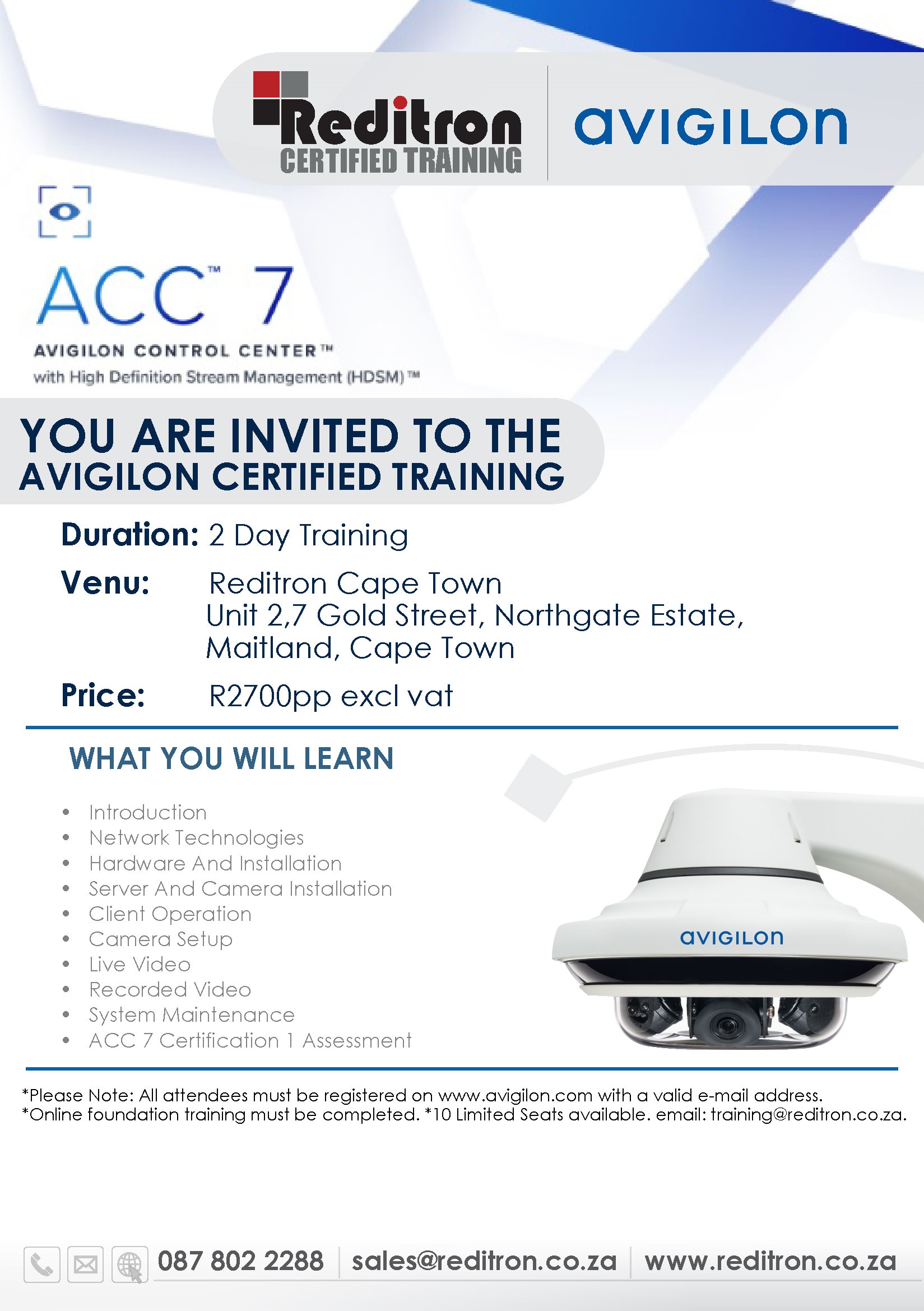 AVIGILON 7 training CPT