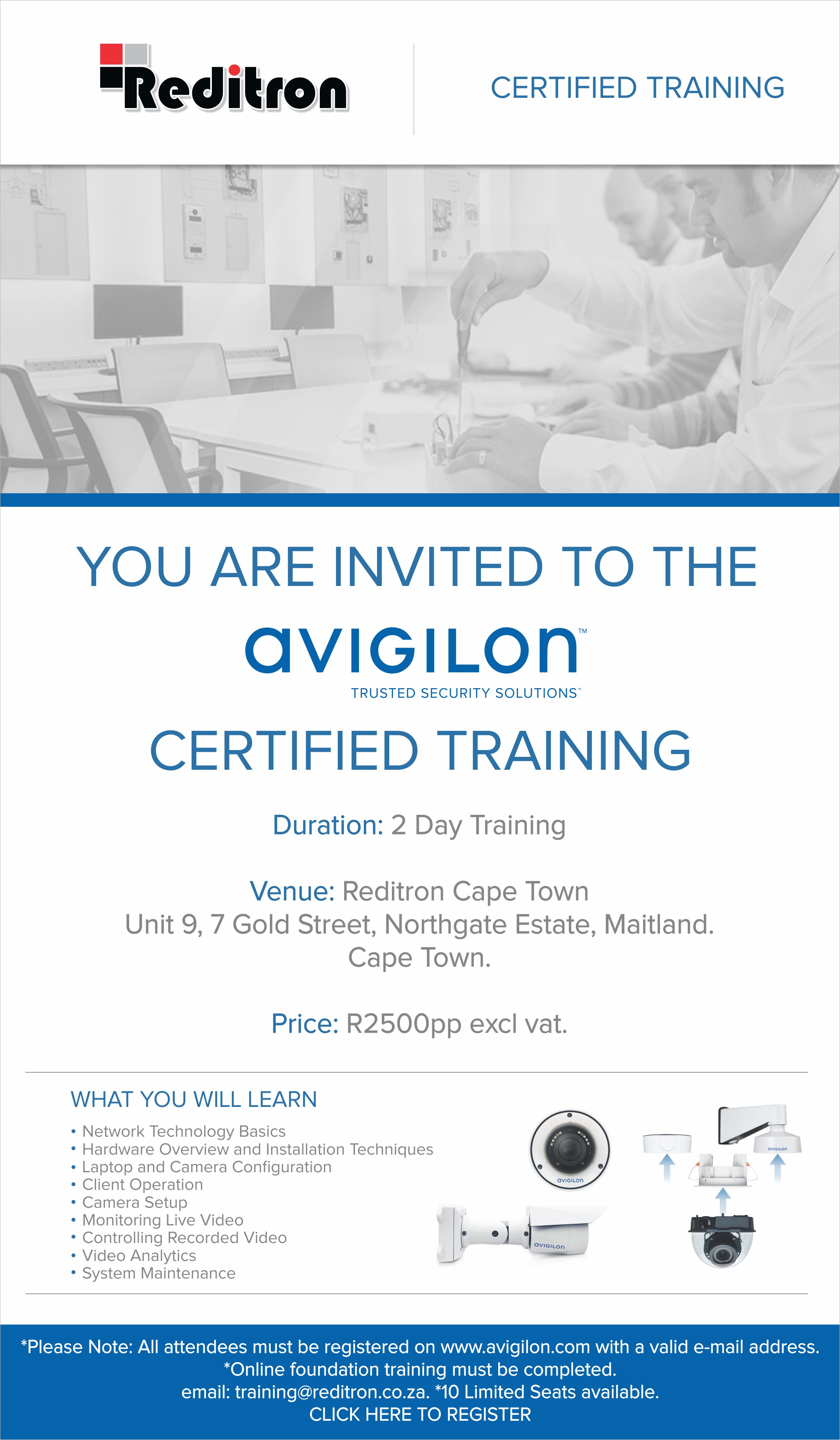 Avigilon Certified Training Cpt