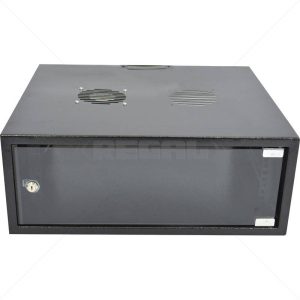 Cabinet 4U Wall Box Solid 500mm incl Fans & Power
