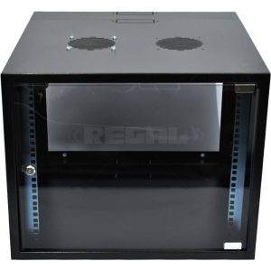 Cabinet 9U Wall Box Swingframe 600mm incl Fan & Power