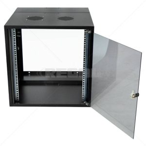 Cabinet 12U Wall Box Swingframe 600mm incl Fan & Power