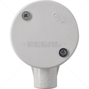 Conduit PVC - 20mm 1-Way Box with Lid and Screws