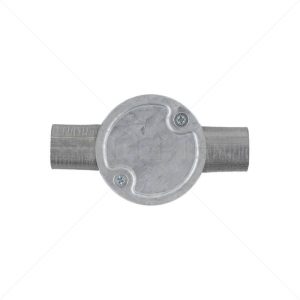 Conduit Bosal - 25mm 2-Way Box Galvanised incl Lid & Screws
