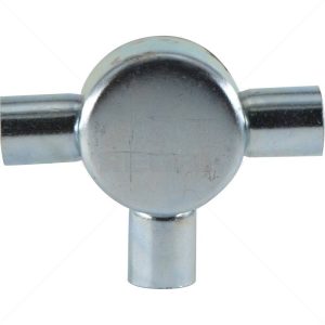Conduit Bosal - 25mm 3-Way Box Galvanised incl Lid & Screws
