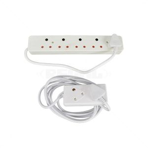 Cabinet Multiplug 5-Way with 3m Lead Plastic