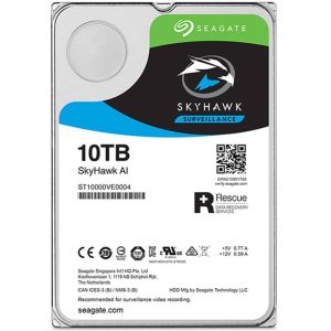 SEAGATE 10TB HDD Surveillance Storage SkyHawk AI Drive 3.5" Size SATA