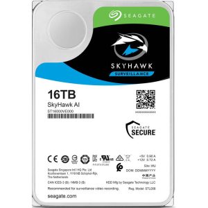 SEAGATE 16TB HDD Surveillance Storage SkyHawk AI Drive 3.5" Size SATA