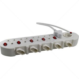 Multiplug 11-Way 5x3 Pin 6x2 Pin Switched